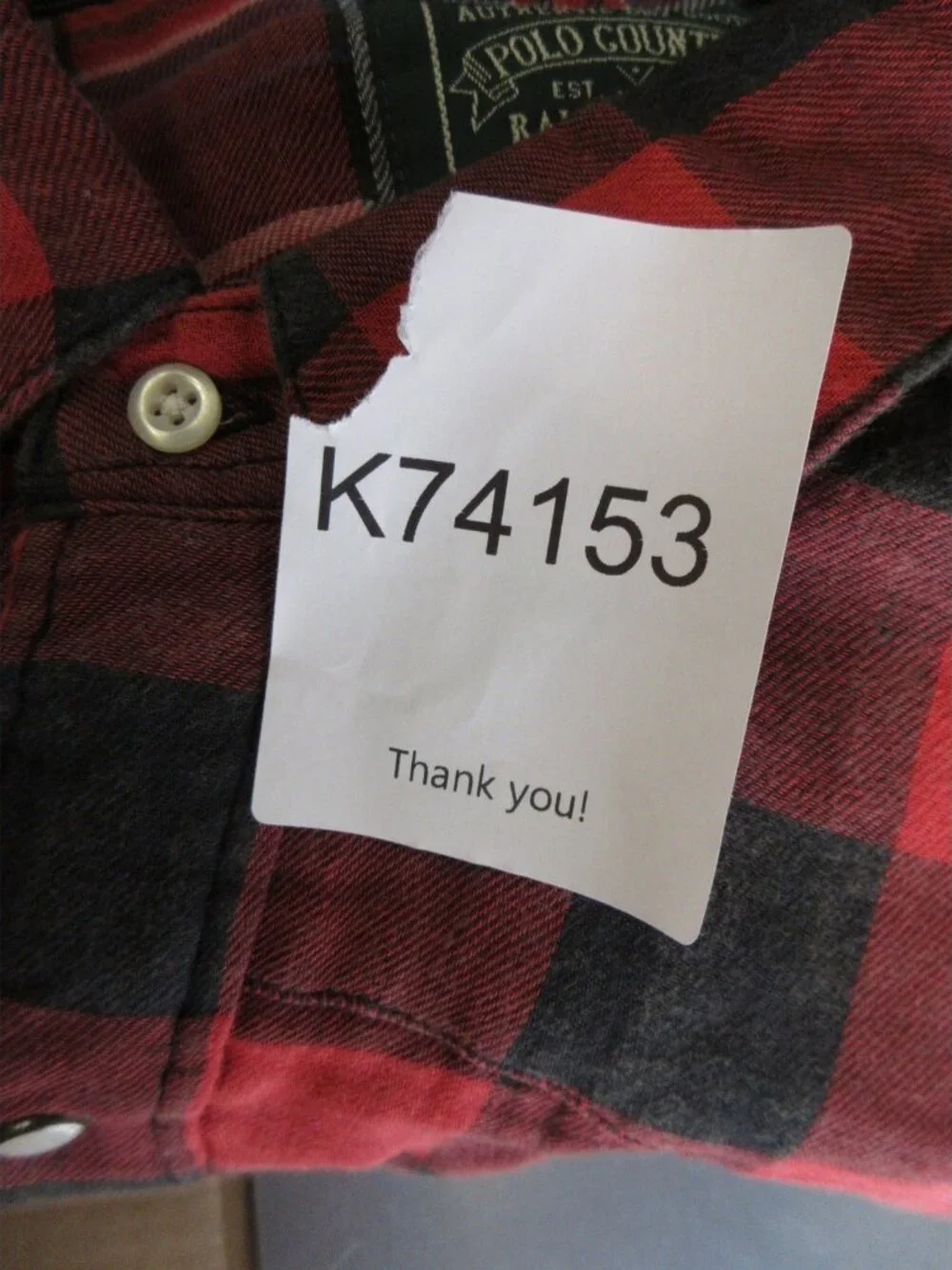 Polo Country Ralph Lauren Shirt 2XB Big Western Snap Buffalo Plaid Lined